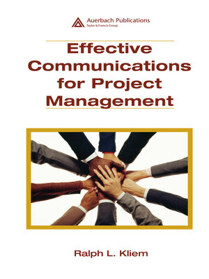 cover image of Effective Communications for Project Management